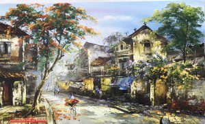 tranh phố cổ hà nội