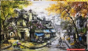 tranh phố cổ hà nội