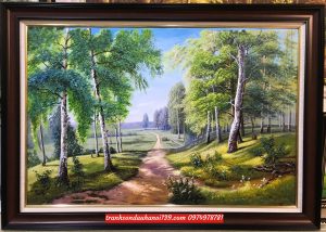 Tranh sơn dầu phong cảnh đẹp, tranh phong cảnh SD045