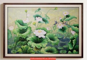 tranh hoa sen