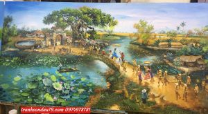 tranh phong cảnh đồng quê