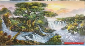 Tranh sơn thủy, tranh phong cảnh sơn thủy hữu tình  SD01026