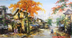 tranh phố cổ