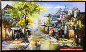 tranh phố cổ hà nội