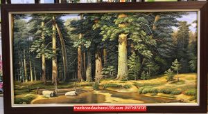 tranh phong cảnh rừng sồi châu âu