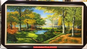 Tranh phong cảnh rừng cây, tranh phong cảnh đẹp SB194