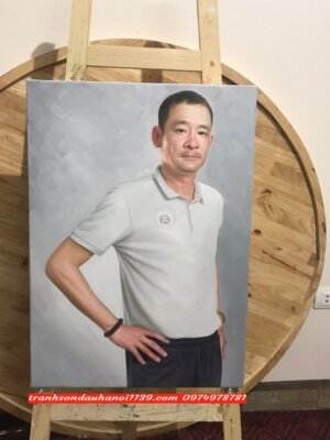 Tranh sơn dầu chân dung đẹp SD192