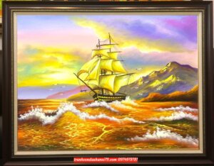 Tranh thuận buồm xuôi gió đẹp phong thủy SD249